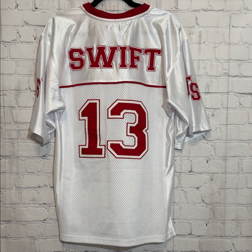 Hey Swifties! Taylor Swift 2013 The Red Tour White and Red Embriodered Jersey - Picture 2 of 9